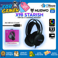 ?NUBWO X98 GAMING HEADSET 7.1 ?หูฟังเกมมิ่งให้เลือก 2 สี?พร้อมไฟ LED เสียงดี สวยงาม ใช้งานง่าย?จัดส่งด่วน?