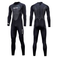 S 3Mm Full One-Piece Wetsuit กลับซิปว่ายน้ำคู่แขนยาว Neoprene ชุดดำน้ำสำหรับ Kayak Surf ว่ายน้ำ S-4XL