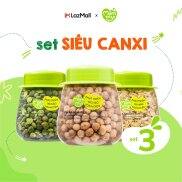 Combo ăn dặm Super Canxi Mămmy cho bé bao gồm set 3 hạt ăn dặm siêu canxi