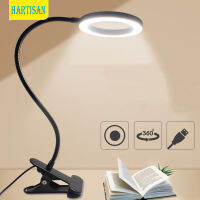 Table Lamp Bedroom Book Light USB Led Rechargeable Mini Clip-On Desk Lamp Flexible Nightlight Foldable Reading Lamp for Travel