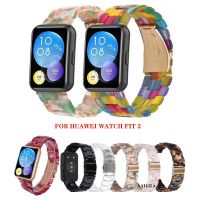 ﺴ❖ Strap for Huawei Watch Fit 2 New Resin Band Bracelet With Connector Accessories for Huawei fit2