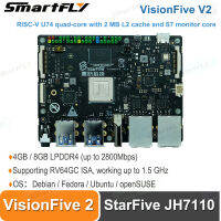 VisionFive 2 Quad-Core RISC-V Dev Board StarFive JH7110 Quad-Core RISC-V คอมพิวเตอร์บอร์ดเดียว (SBC) 3D GPU แบบบูรณาการ,4G8G