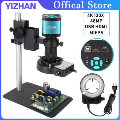 YIZHAN 2K 38MP กล้องจุลทรรศน์ดิจิตอล HD HDMI USB อุตสาหกรรมอิเล็กทรอนิกส์ดิจิตอลห้องปฏิบัติการชีวภาพกล้องจุลทรรศน์แบบสเตอริโอกล้องสำหรับโทรศัพท์ CPU ซ่อม PCB