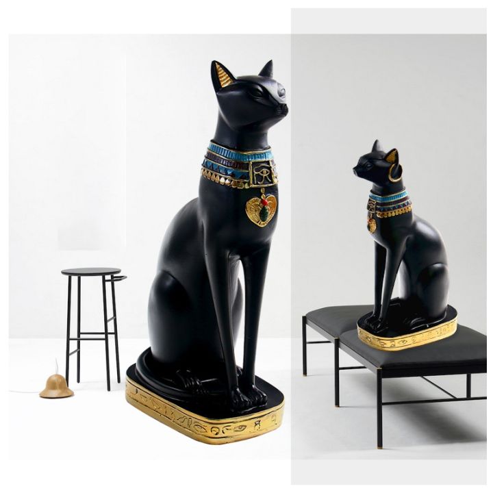 resin-egyptian-cat-bastet-figurine-anime-egyptian-goddess-statue-sculpture-home-bar-office-desktop-decoration
