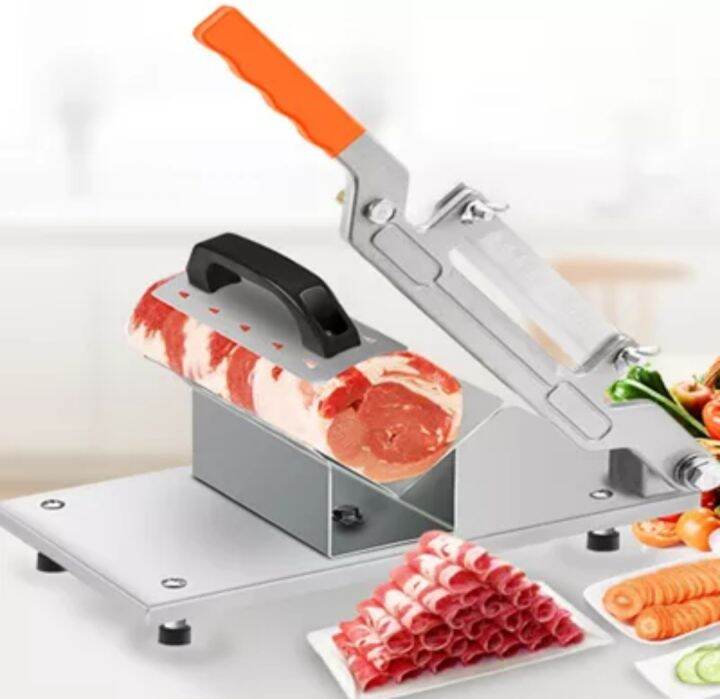 Meat Slicer, Heavy Duty manual meat cutter, frozen meat slicer for