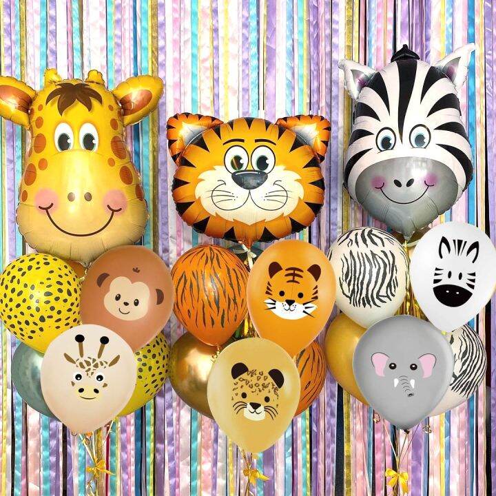 cc-10pcs-monkey-tiger-giraffe-pattern-balloons-for-jungle-birthday-decoration-supplies