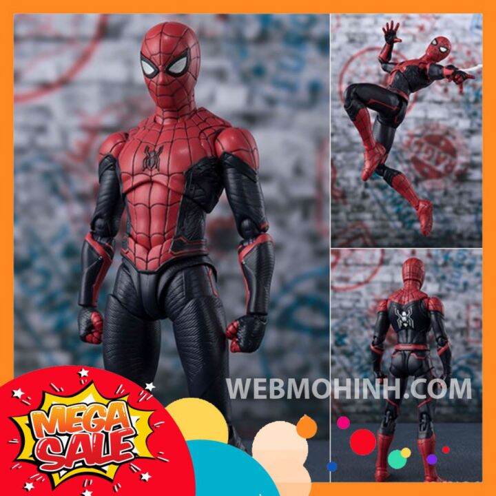 ? GIÁ HỦY DIỆT? Mô Hình Người Nhện Spider Man Far From Home Upgraded Suit  SHF . Figuarts Full Box 