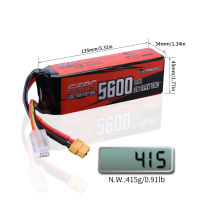 【Local Stock 】RC พร้อมส่ง แบตเตอรี่ลิโพ แบตลิโพ 3S(เซลล์) 11.1V 5600mah 70C with XT60 Plug พร้อมส่ง แบตโดรน และเครื่องบินบังคับ ปลั๊กสําหรับโดร Lipo แบตเตอรี่