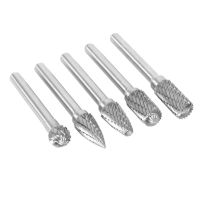 【LZ】●□♘  Tungsten Carbide Moagem Head Set Rotary Burr Set Die Grinder Bits rebarbatanas 6mm Shank Metal Wood Carving Tools 5pcs