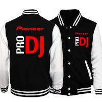 เสื้อแจ็กเก็ตพิมพ์ลาย Pioneer Pro Dj สำหรับผู้ชายและผู้หญิงเสื้อแจ็คเก็ตวัยรุ่นลำลองเสื้อเบสบอลสไตล์ฮาราจูกุ