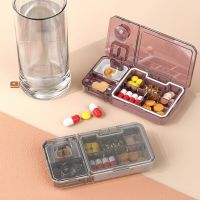 Portable Pill Box With 3 In 1 Spliter Divider Tablet Grinder Cutter Box Storage Crushermedicine Case Vitamin Organizer Medicine  First Aid Storage