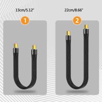 USB C สายพ่วง40Gbps PD100W USB 4.0 Gen3ยูเอสบีสายเคเบิลข้อมูล USB ประเภท C ตัวผู้กับตัวผู้ประเภท C สายต่อไฟ