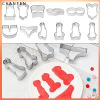 CHANFEN DIY เฟรมที่แตกต่างกันรูปร่างตลกคุกกี้ฟองดองแม่พิมพ์เค้กเครื่องมือทำขนมอบ