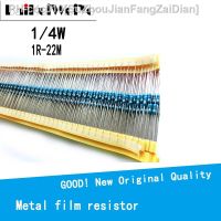 100PCS/LOTE 1/4W 1R 22M 1 Metal film resistor 100R 220R 1K 1.5K 2.2K 4.7K 10K 22K 47K 100K 100 220 1K5 2K2 4K7 ohm resistance