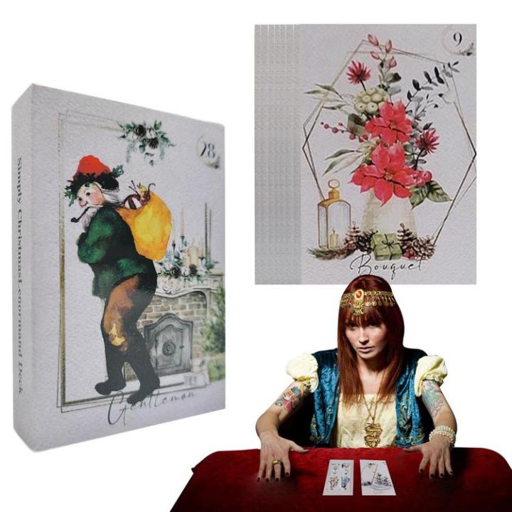 christmas-oracle-cards-tarot-decks-for-beginners-professionals-fortune-telling-tarot-card-deck-table-board-game-party-favors-honest