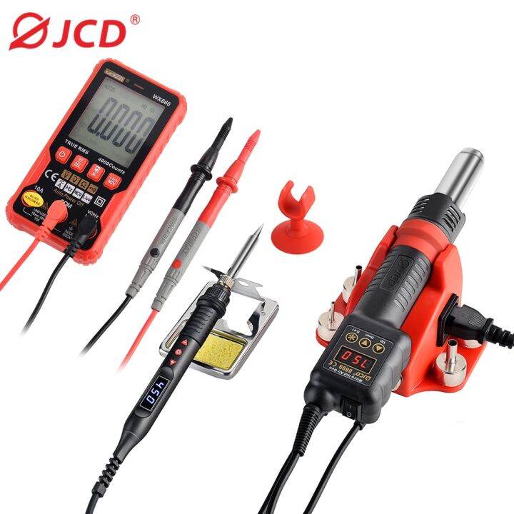 JCD 8899 750W Micro Hot Air Gun LCD Display Rework Soldering Station ...