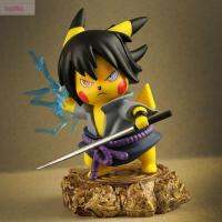 LZYBIM ตุ๊กตาของขวัญ PVC Pikachu คอสเพลย์ Uchiha Sasuke ของเล่นโมเดลขนาดเล็กหุ่นจำลอง Uchiha Sasuke โมเดลฟิกเกอร์ Pikachu เครื่องประดับโมเดลตุ๊กตาแอ็คชั่น