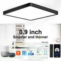 Tuya Smart LED Ceiling Lamp APP Remote Control Voice Control Alexa Dimmable Lustre Lights for Living Room Bedroom Lighting