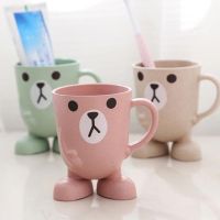 【CW】 Toothbrush Cup Cartoon Tumbler Mouthwash Household Holder