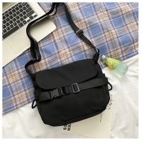 2023 New Fashion version Canvas Messenger Bag Satchel Bag College Students Class Shoulder Bag Male Large Capacity Mori Small Satchel