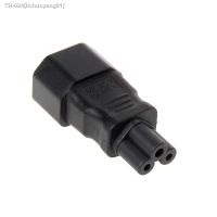 ■ IEC 320 C14 3-Pin Male To C5 3-Pin Female Straight Power Plug Converter Adapter