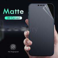 ซอฟท์แมท TPU ฟิล์มสำหรับ สำหรับ iPhone 13 12 Mini 11 Pro XR X XS Max 7 8 6 6s Plus SE 2020 ป้องกันลายนิ้วมือด้านหน้าฝ้าตัวป้องกันหน้าจอ