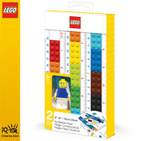 IQ LEGO® 2.0 Stationery Buildable Ruler with Minifigure, Built to 15cm or 30cm, Perfect for School, Office or Home