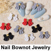 NDEURDI DIY Rhinestones Matte ล้อแม็ก ตกแต่งเล็บ เจาะเล็บ เครื่องประดับ เครื่องประดับเล็บ Bowknot