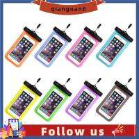 QIANGNAN6ที่ใส่เคสปกป้องโทรศัพท์พีวีซีทรงสี่เหลี่ยมเคสครอบโทรศัพท์เซลล์10สีคุณภาพสูงกระเป๋ากันน้ำโทรศัพท์กีฬาทางน้ำ2ชิ้น