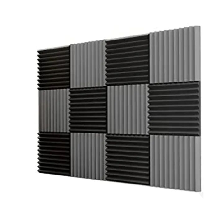 12 Pcs Acoustic Foam Board,Studio Wedge Tile,Acoustic Foam Soundproof ...