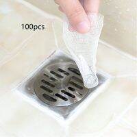 100pcs Sink Garbage Filter net Sewer Kitchen floor filter toilet kitchen sewer sink filter Anti-Blocking Disposable Catchers Dishracks Sink accessorie