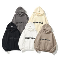 ความกลัวของพระเจ้า FOG ESSENTIALS ใหม่ bifurcated เสื้อยืดเสื้อน้ำแบรนด์ตัวอักษรชายและหญิง hoodie