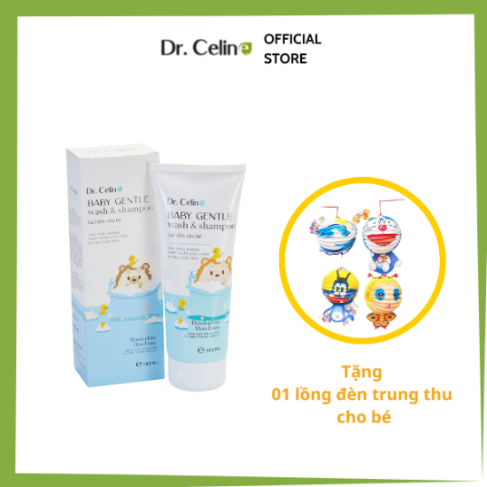 Gel tắm và gội cho bé 2 in 1 - dr.celine baby gentle wash & shampoo 180ml - ảnh sản phẩm 1