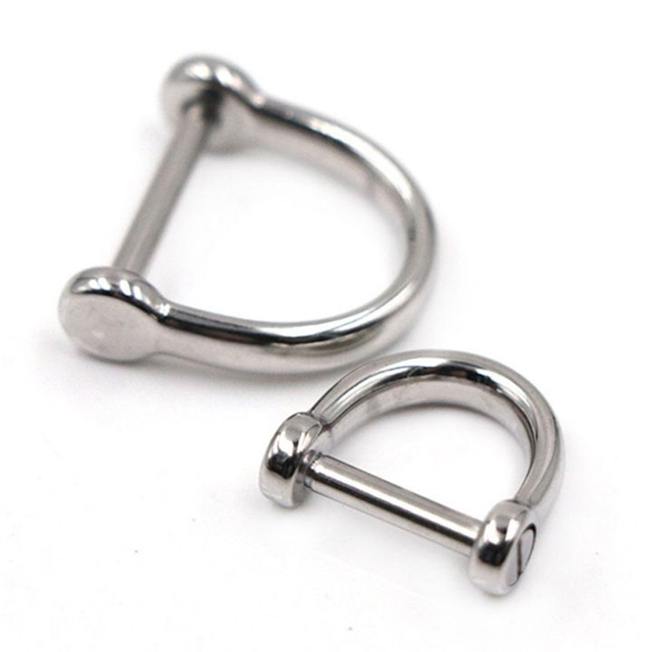 1-x-สแตนเลสสตีล-d-ringshackle-clasp-พวงกุญแจหัวเข็มขัดแหวนตะขอสกรูข้อต่อ-connecter-สายคล้องกระเป๋า-leathercraft-อะไหล่-jieloe