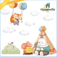 HOUSEWIFE SPACE กาวในตัว ห้องเลี้ยงเด็กห้อง ห้องนอนและห้องนอน สัตว์สัตว์สัตว์ สติ๊กเกอร์ติดผนัง ของตกแต่งบ้าน สติกเกอร์ติดผนัง การ์ตูนลายการ์ตูน