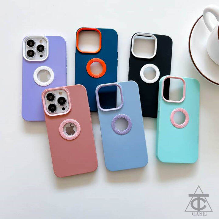 เคสโทรศัพท์-tpu-แบบนิ่มสำหรับ-iphone-เคสโทรศัพท์แฟชั่นมีรูกันกระแทกพร้อมโลโก้และรูสำหรับ-iphone-13-12-11-pro-max-xs-xr-x-8-7-plus-se-2020-6-6s-plus