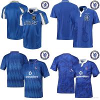 Chelsea F.C. Retro Football Jersey 1990 1992 1998 Classic Finals Soccer Jersey TShirt Tops Loose Sport Polo Plus Size FT