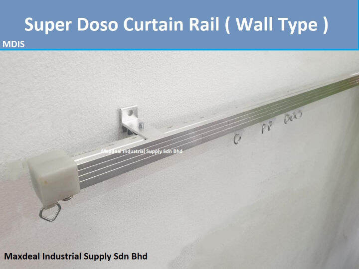 SUPER DOSO Single Set Curtain Rail / Besi Langsir Lazada