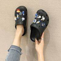 Women’s EVA Two Way Sandals Size 36-43 INS HOT Pure Color Slippers Breathable Holes Shoes