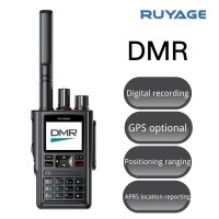 Ruyage วิทยุ DMR DP10วิทยุสื่อสารจีพีเอสวิทยุอันทรงพลังระยะไกลสำหรับ Hutting ท่องเที่ยวกลางแจ้งดิจิตอลและแอนะล็อกสองทางวิทยุ