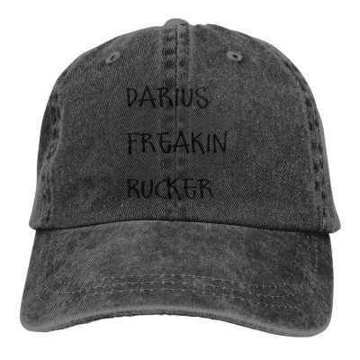 Unisex Adult Baseball Cap Darius Freakin Rucker Retro Washed Dyed Cotton Adjustable Denim Cap Sun Hat