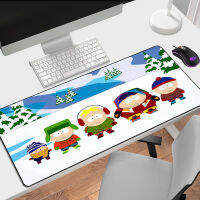 S-South Parks แผ่นรองเมาส์โต๊ะป้องกันแป้นพิมพ์เล่นเกม M Ousepad Gamer อุปกรณ์พีซี Deskmat Pad อะนิเมะ Mause Kawaii น่ารัก