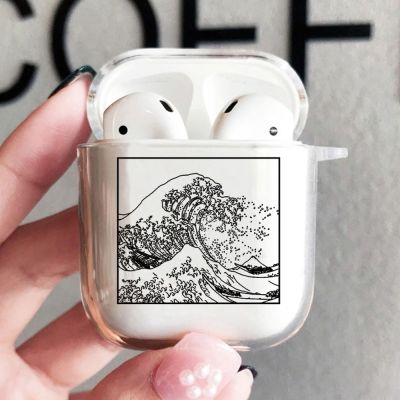 Big Blue Wave Cover For Airpods 1 2 Earphone Coque Soft TPU Funda For Apple Airpods3 Case AirPod Pro 2nd Covers Earpods Box Bag
