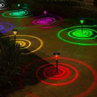 RGB Multi-Color Led Solar Lights Garden Lawn Outdoor Lamp Doorway Path Lighting Solar Christmas Decorative Landscape Shine Light