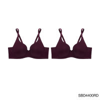 [ แพ็ค 2 ชิ้น ] Sabina เสื้อชั้นใน มีโครง รุ่น Perfect Bra รหัส SBD4400 สีแดงเข้ม