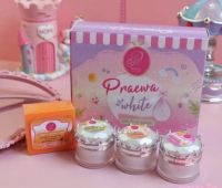 ครีมแพรวาไวท์(ครบเซ็ท ยกกล่อง)Praewa White 12กรัม