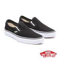 [ลิขสิทธิ์แท้] Vans Classic Slip-on Black รองเท้า แวนส์ แท้ สลิปออน ทรงสวม ได้ทั้งชายและหญิง