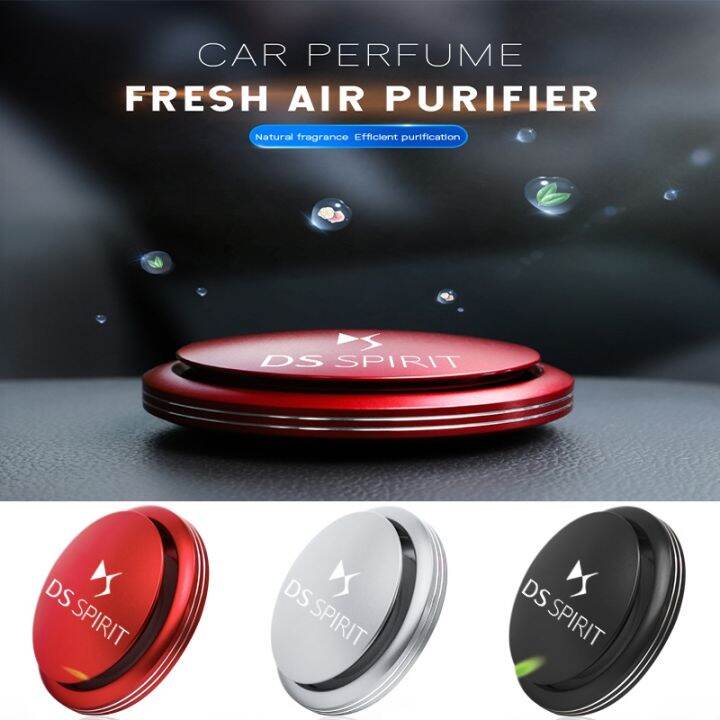 Auto Logo Rotating Car Air Freshener Perfume Interior Parts Decor Aromatherapy For DS SPIRIT DS3