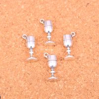 100Pcs Antique Silver Plated wine glass Charms Diy Handmade Jewelry Findings Accessories 20*7*5mm