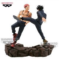 BANPRESTO Jujutsu Kaisen Ryomen Sukuna Fushiguro Megumi 100% 12Cm ต้นฉบับของเล่นโมเดลหุ่นแอ็กชันตัวการ์ตูนแอนนิเมชั่นทำจาก PVC